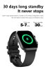 FitMate™ Wave Okosóra - Fekete, Cserélhető Fekete Szilikon szíjjal