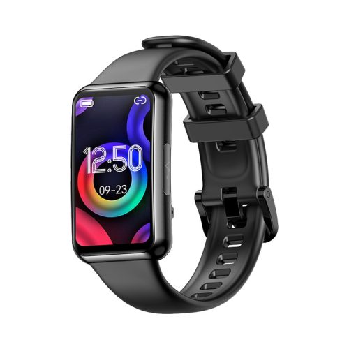 FitMate™ Nuvia Fekete EKG okosóra- Fekete szilikon szíjjal