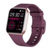 FitMate™  Q23 - Rosegold, Sötétlila Cserélhető Szilikon szíjjal