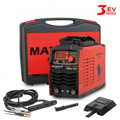 MATEWELD Hungary Buffalo Power™ MMA 160 inverteres hegesztő + Lift Tig funkció, Kofferrel